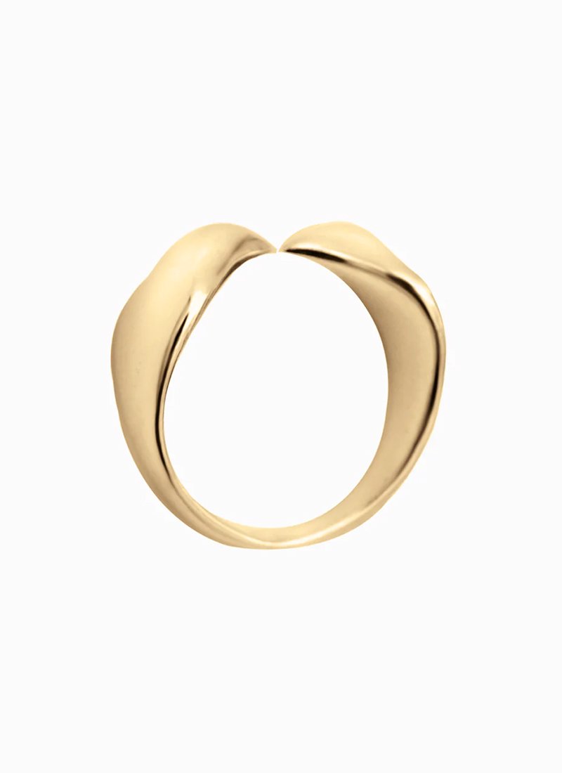 SAPIR BACHAR Gold Cobra Ring 
