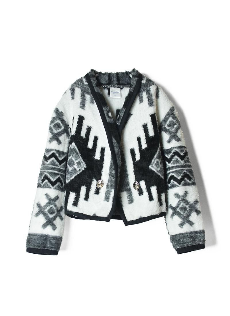 USED Native Faux Fur Jacket