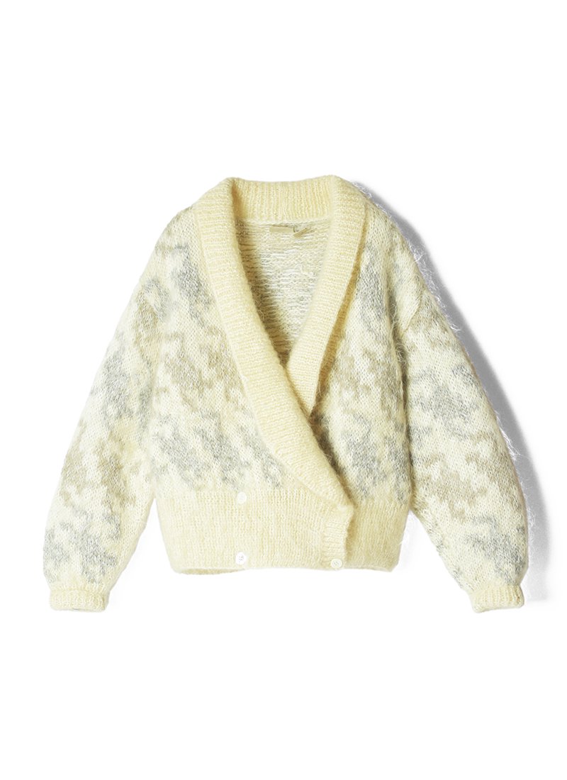[20%OFF] USED Shaggy Mohair Knit Cardigan