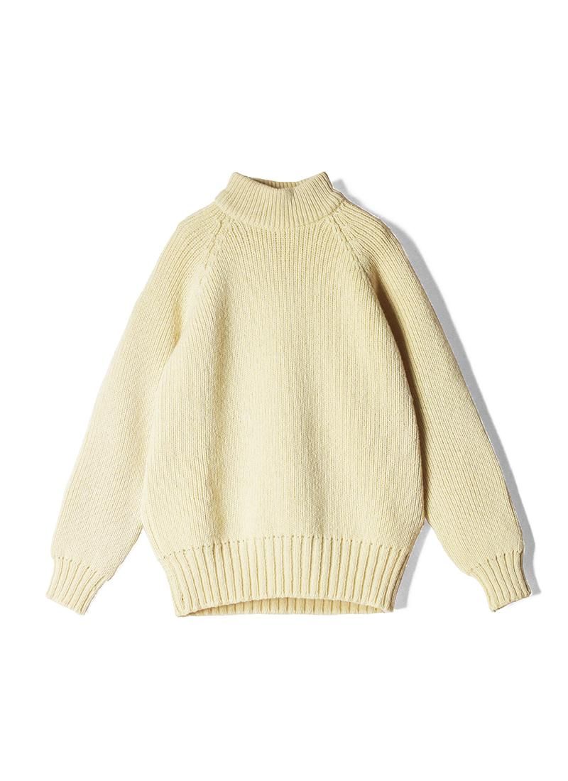 USED Mock Neck Wool Knit Sweater