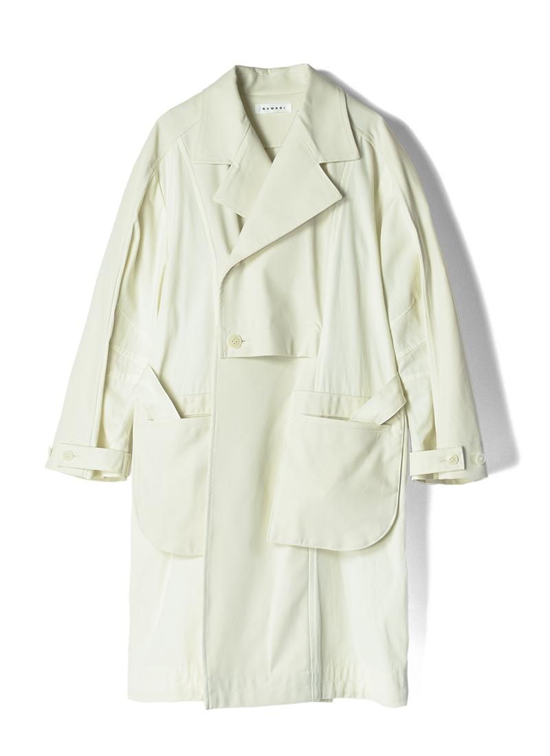 [30%OFF] QUWAGI Over Coat (White)