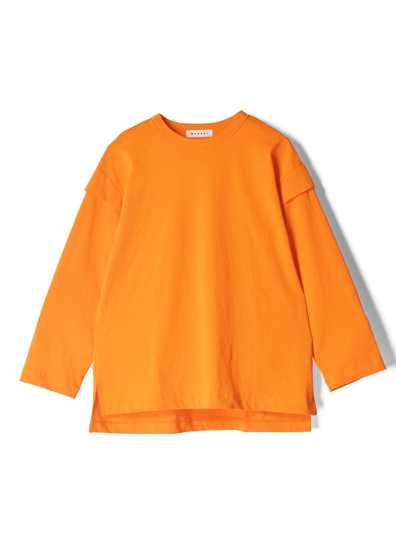 QUWAGI Shoulder Pleats Tee