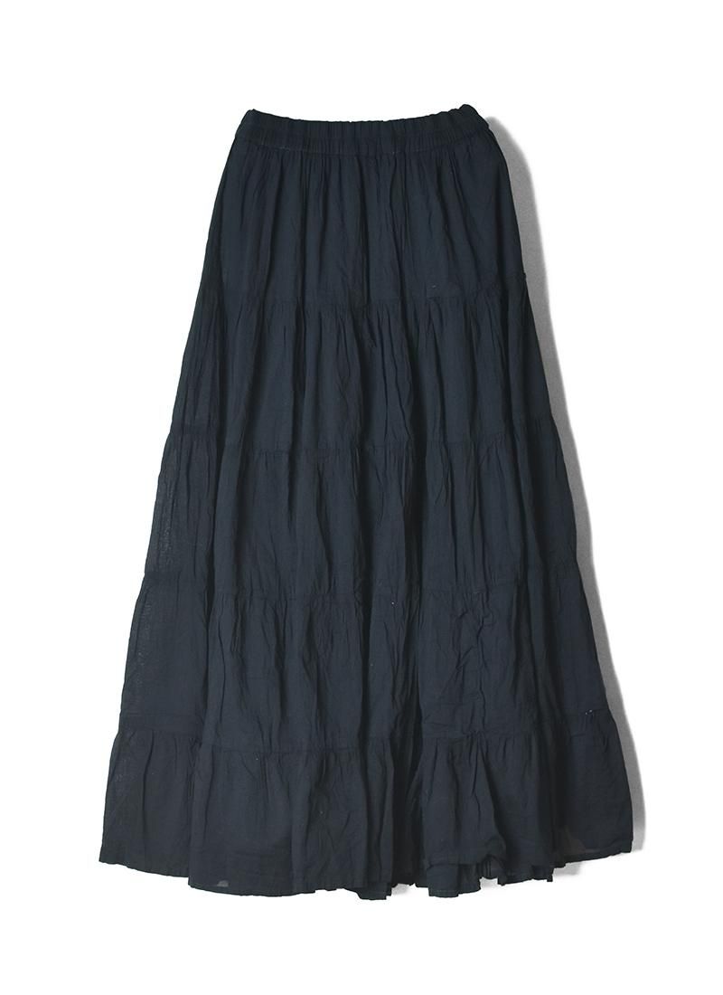 USED Switching Black Long Skirt
