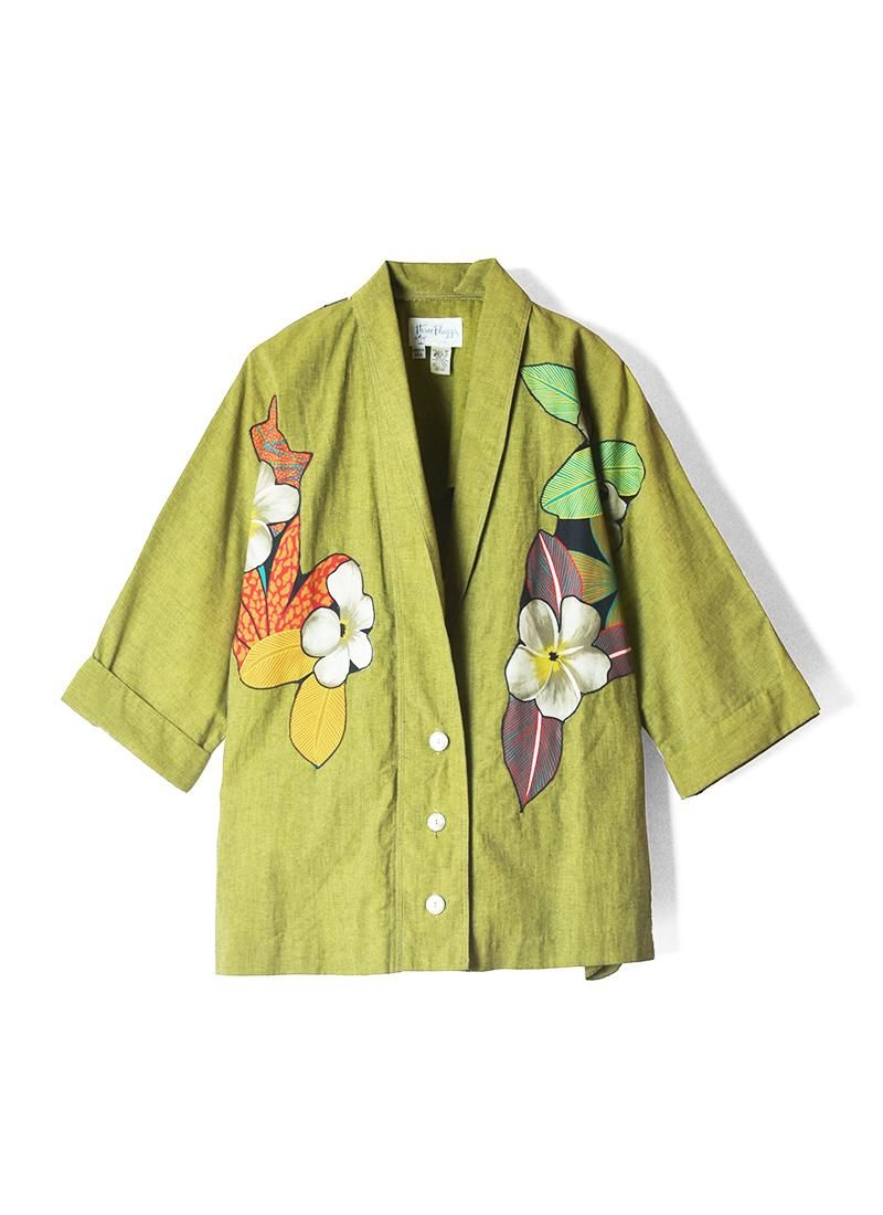 USED Flower Patchwork Dolman Jacket
