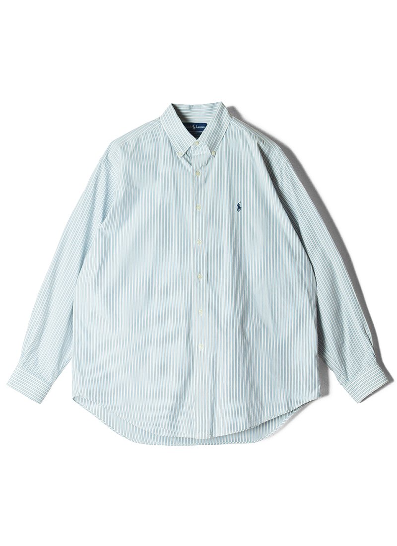 USED RALPH LAUREN Stripe B.D.Shirt No.25