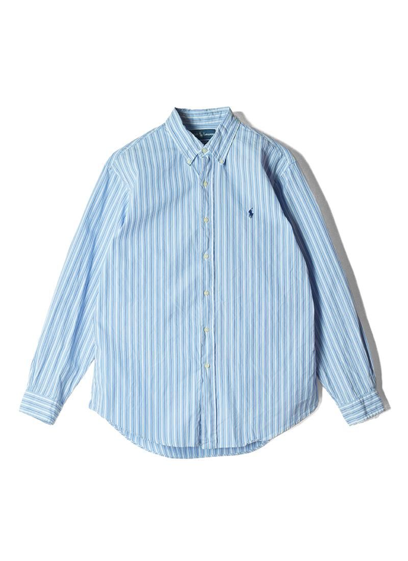 USED RALPH LAUREN Stripe B.D.Shirt No.26