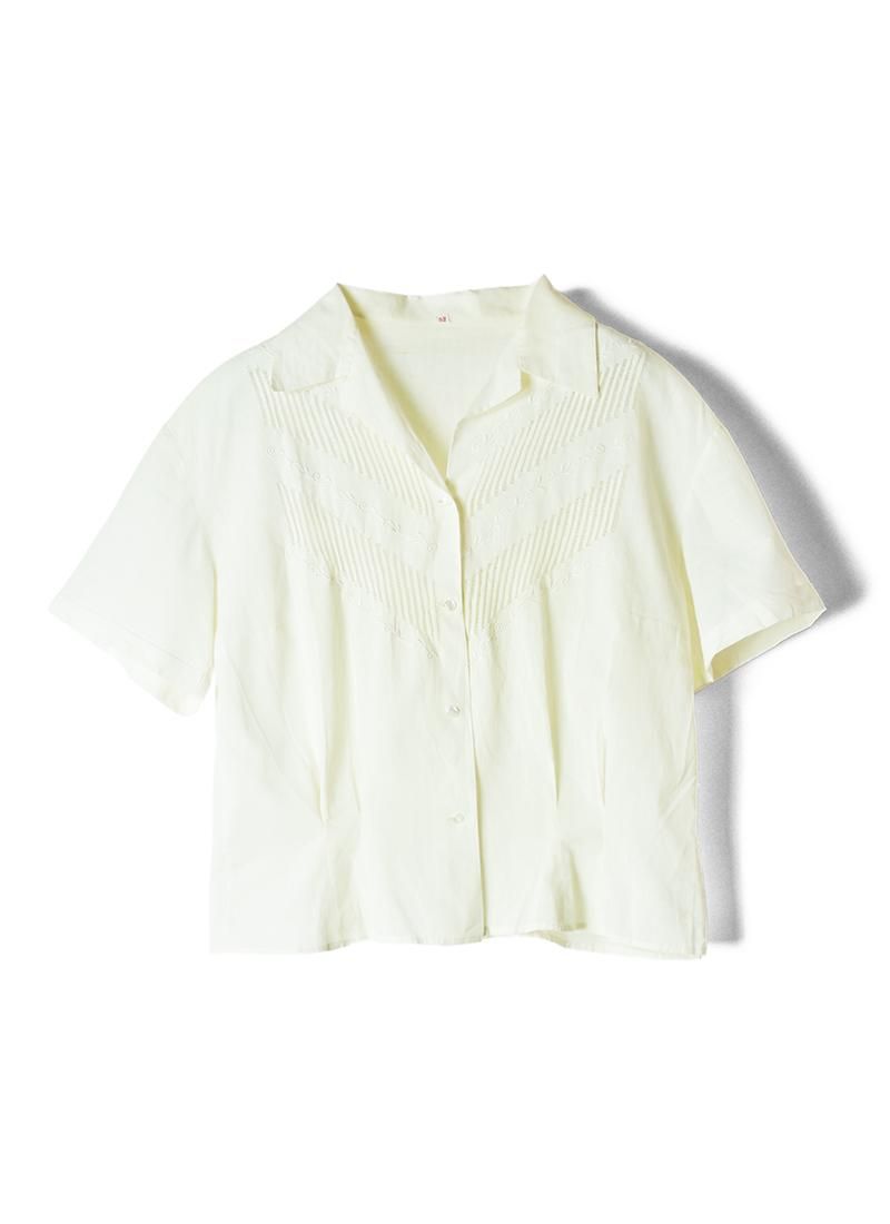 USED Open Color Design Blouse