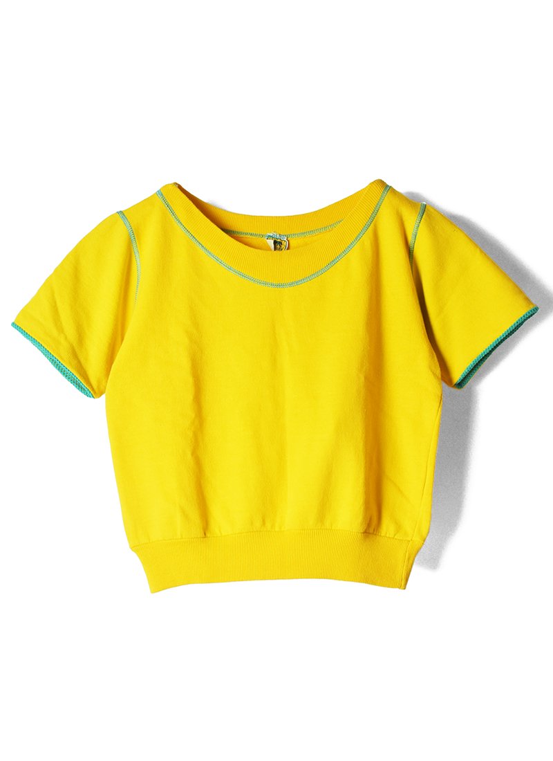 USED Short Sleeve Designed Sweatshirt 