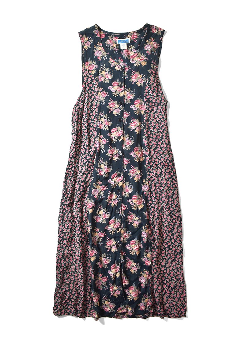 USED Switching Floral Print Dress