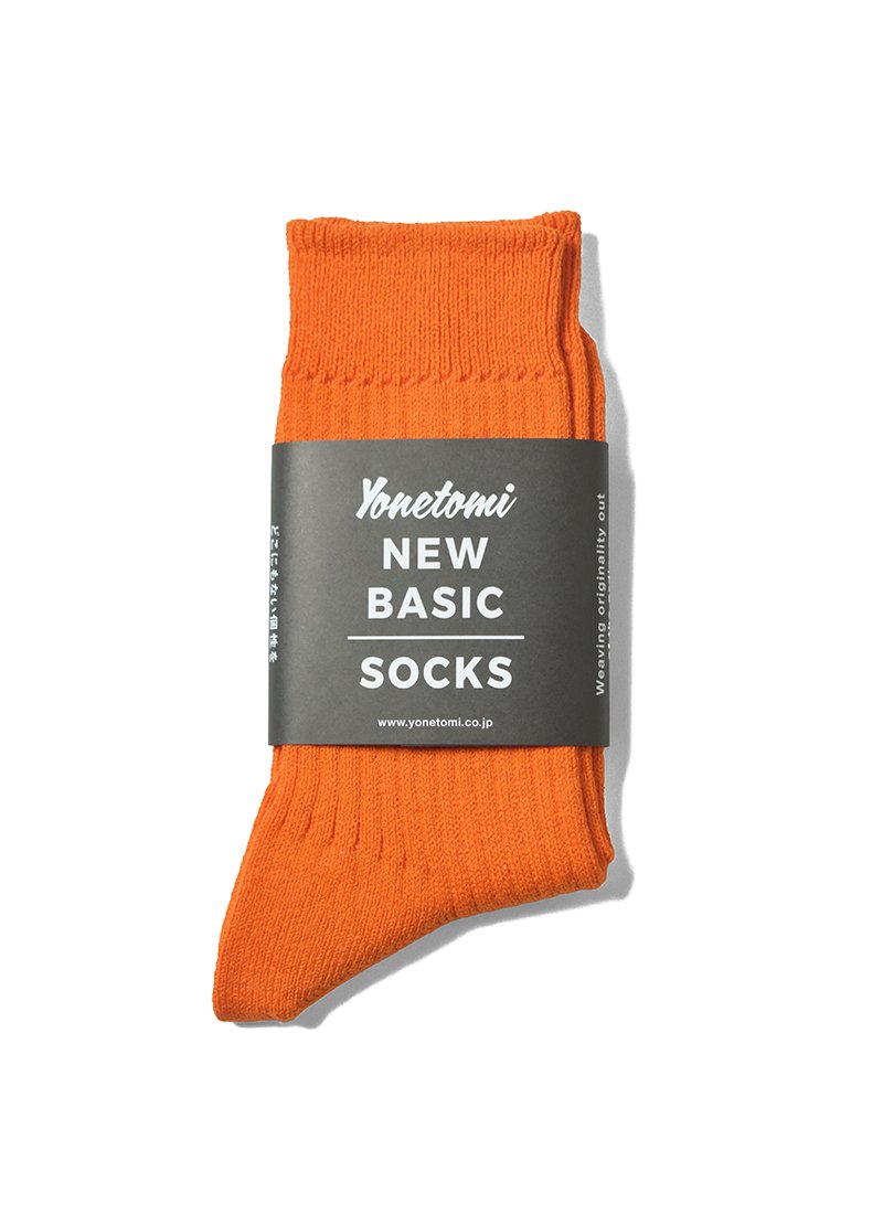 YONETOMI New Basic Wave Cotton Rib Socks
