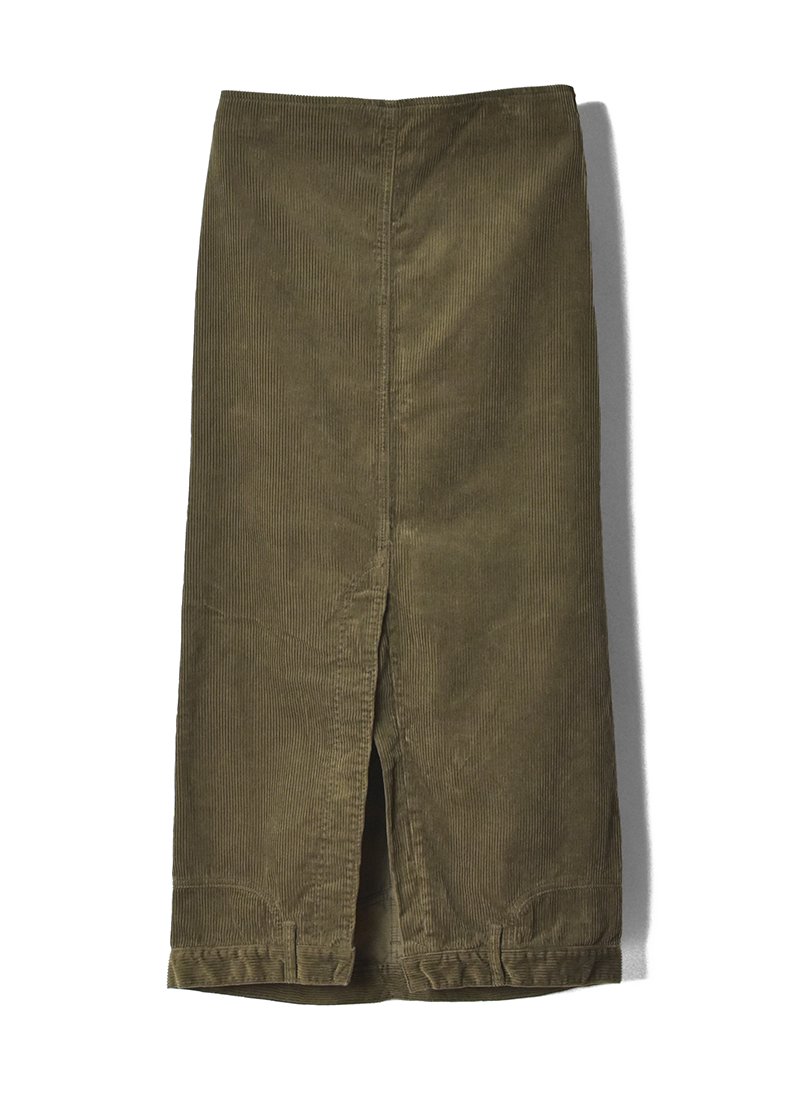 MEYAME Corduroy Upside-Down Skirt