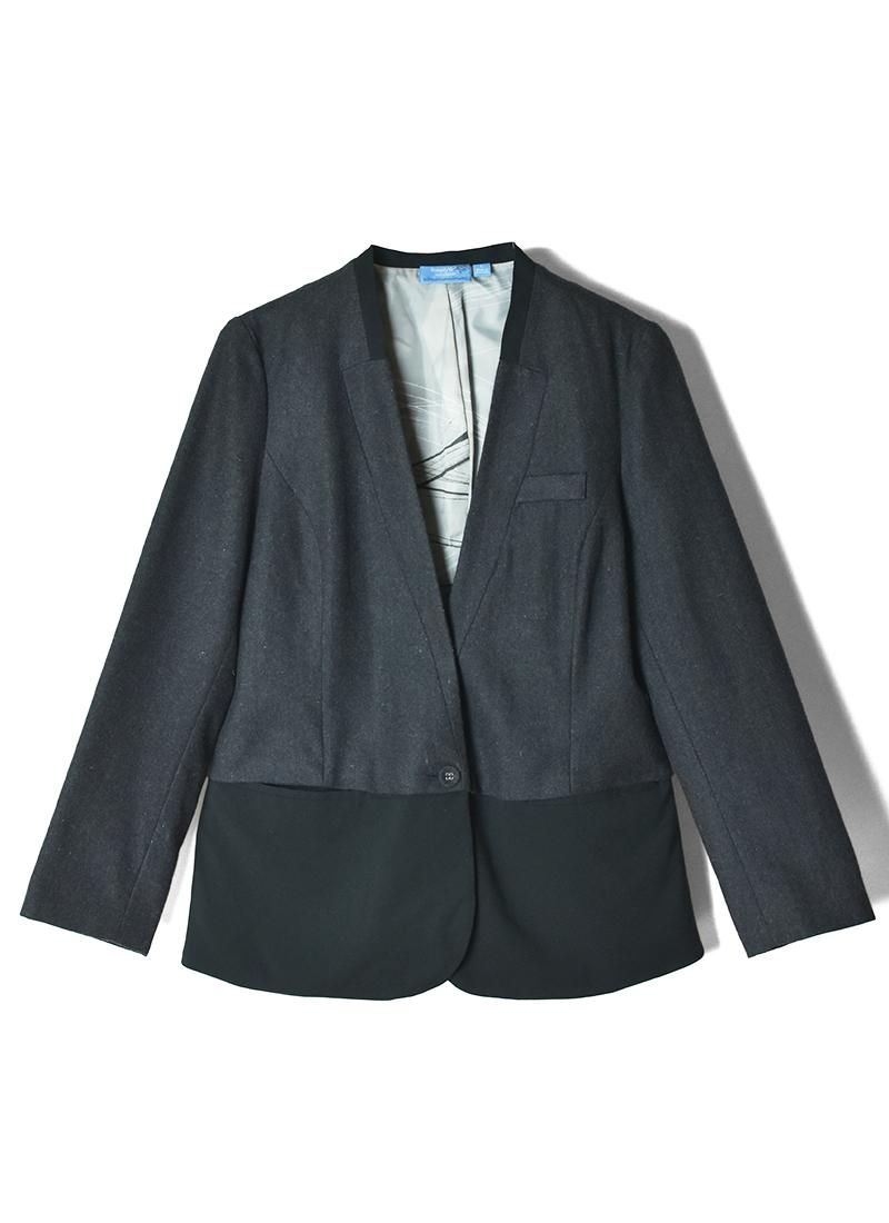 USED Collarless Tailored Jacket AL-10