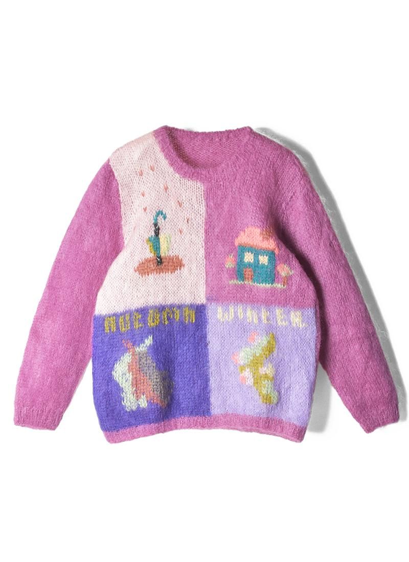 USED Designed Mohair Knit Pullover AO-9