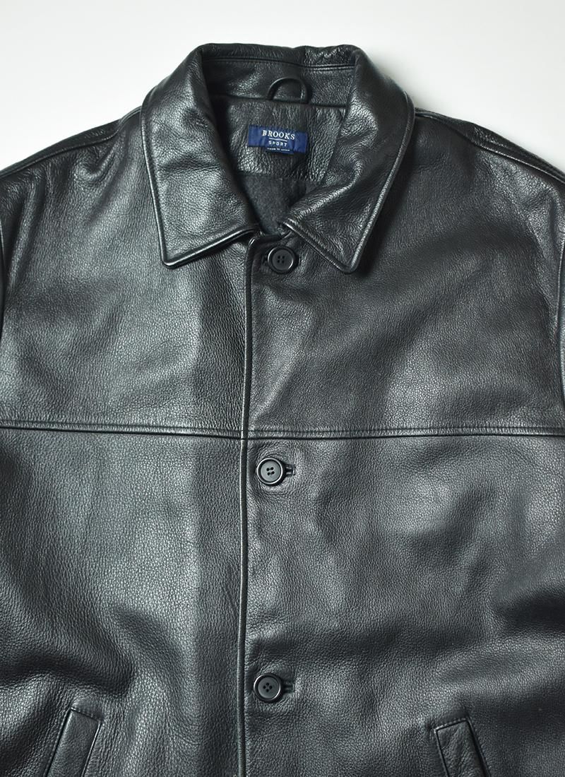 USED Brooks Sport Leather Jacket