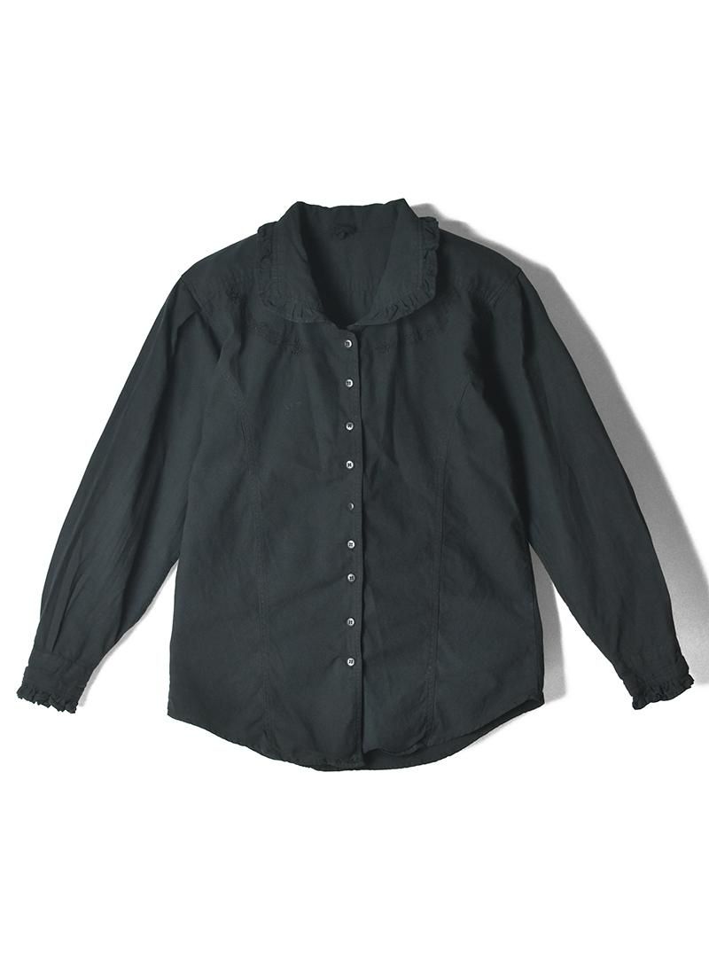 USED Cotton Frilly Blouse AY-6