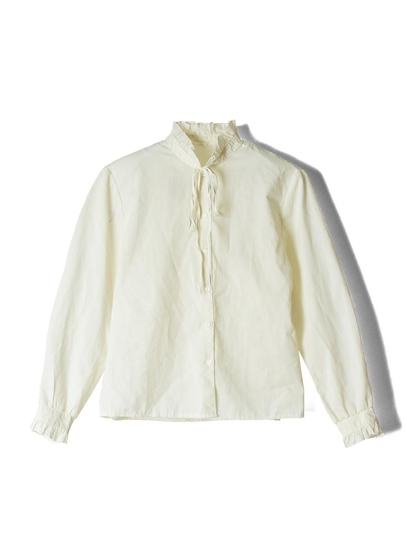 USED Cotton Frilly Blouse AY-2