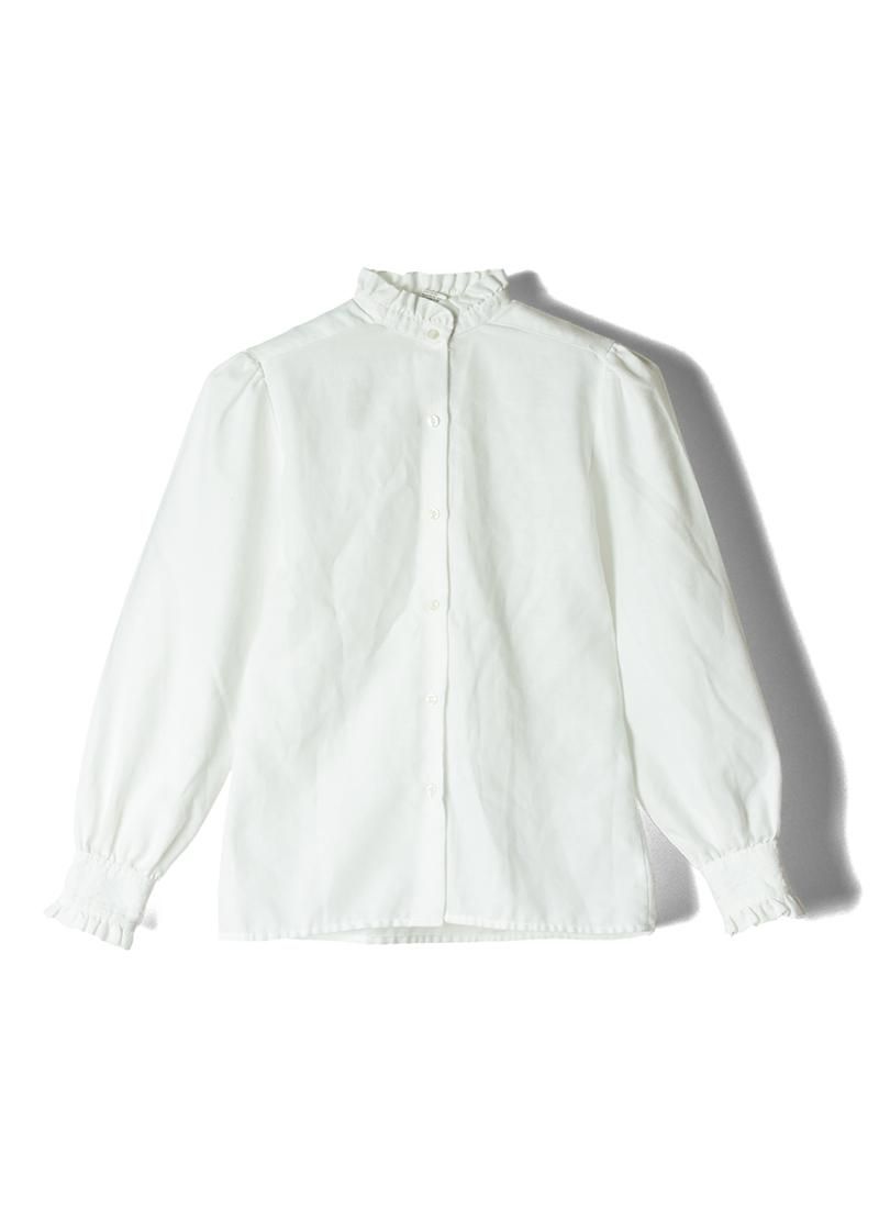 USED Cotton Frilly Blouse AY-1