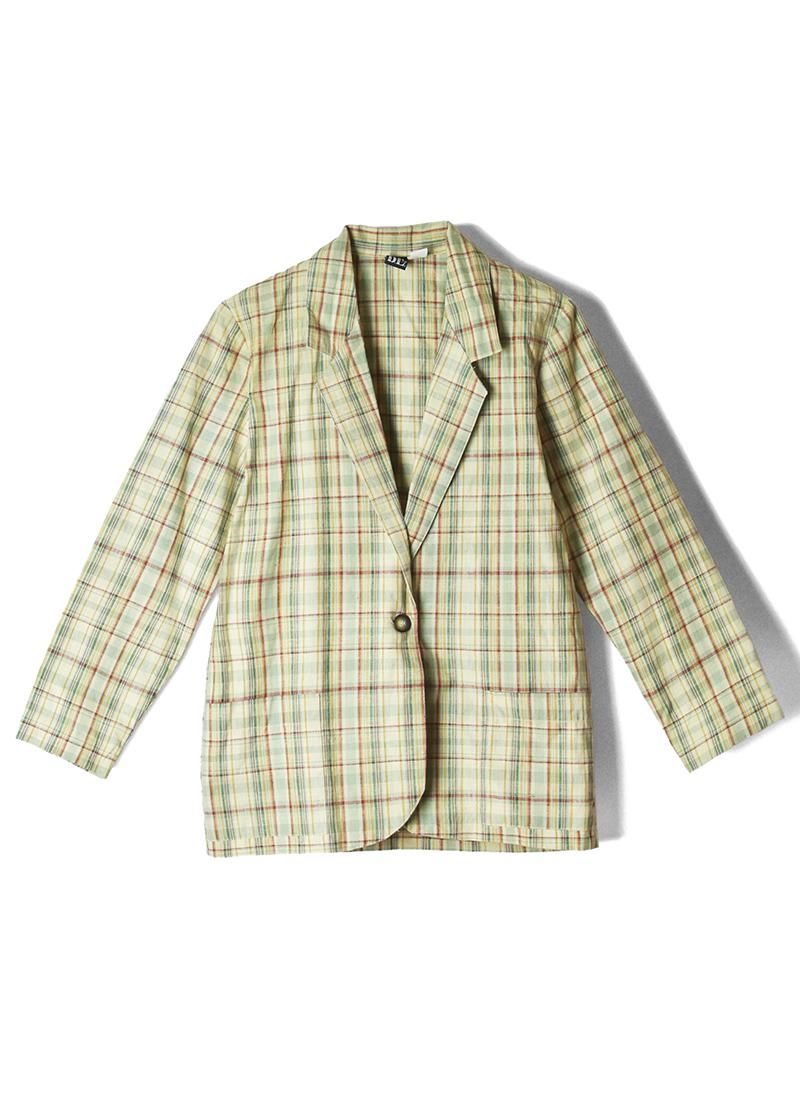 USED Checked Light Jacket AY-8