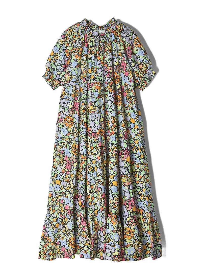 Mii Collection Printed Cotton Long Dress