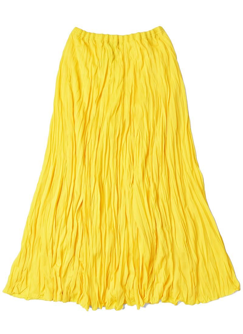 USED Pleated Long Skirt BG-42