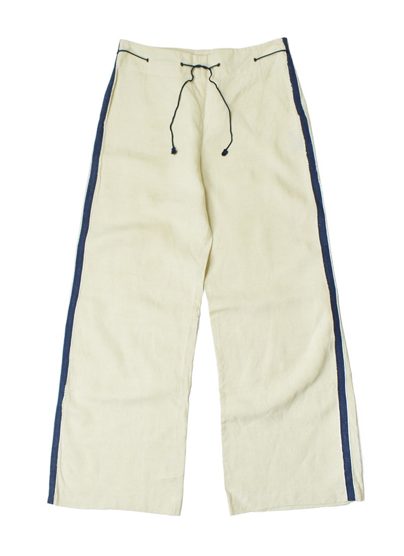 USED Ralph Lauren Side Line Linen Wide Pants BH-27