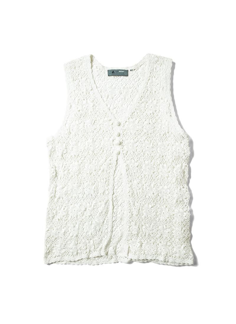USED Crochet Designed Vest BK-2
