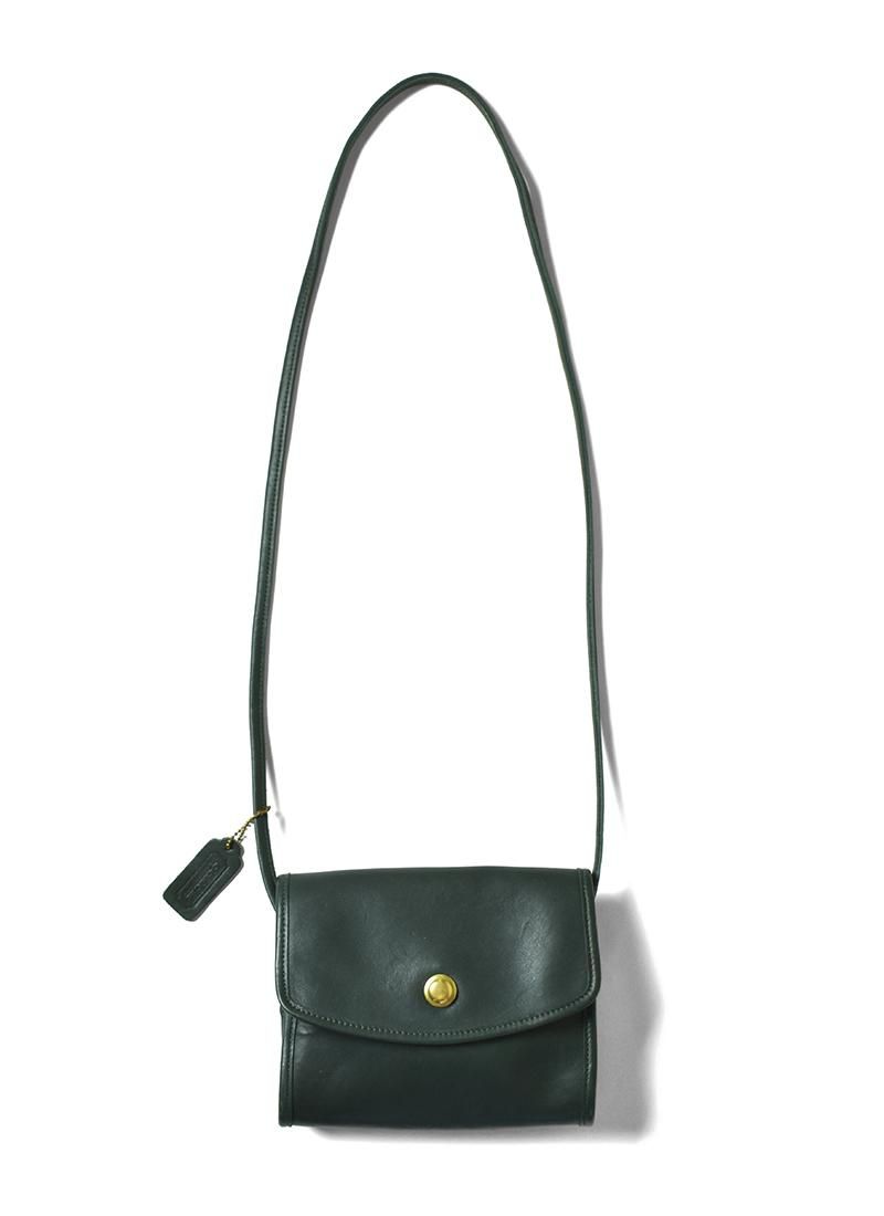 USED COACH Leather Shoulder Bag BJ-1