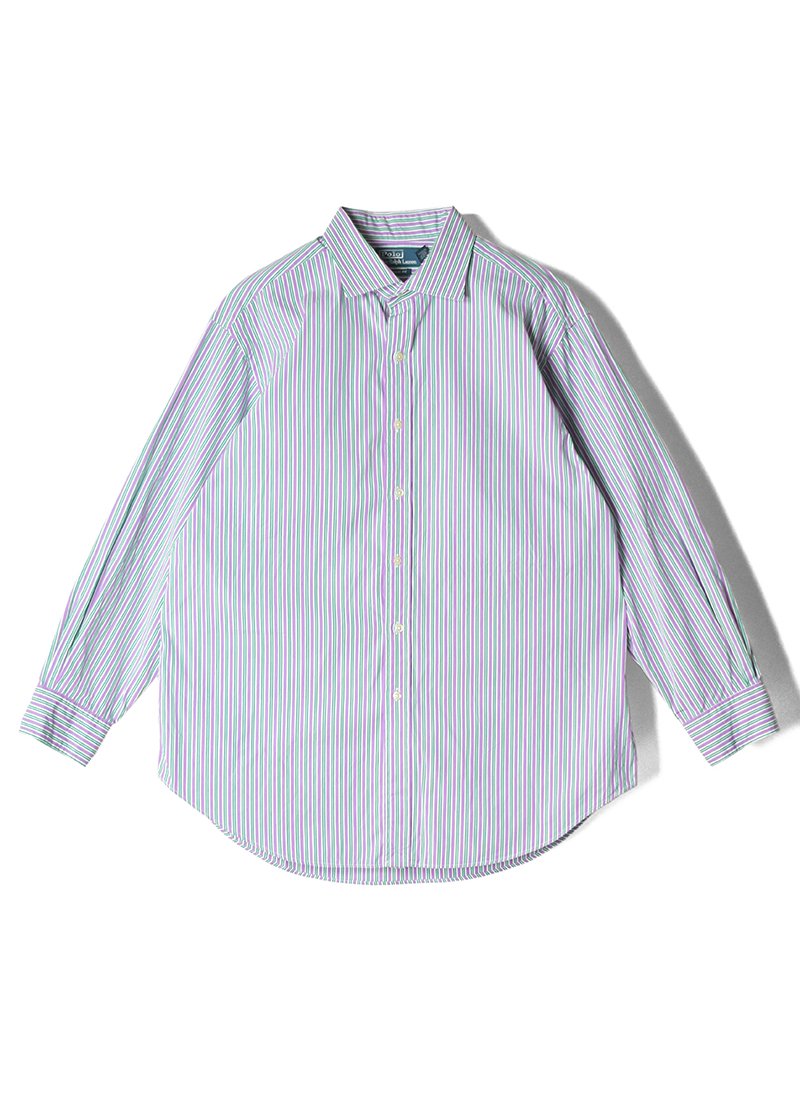 USED RALPH LAUREN Stripe Shirt BL-34