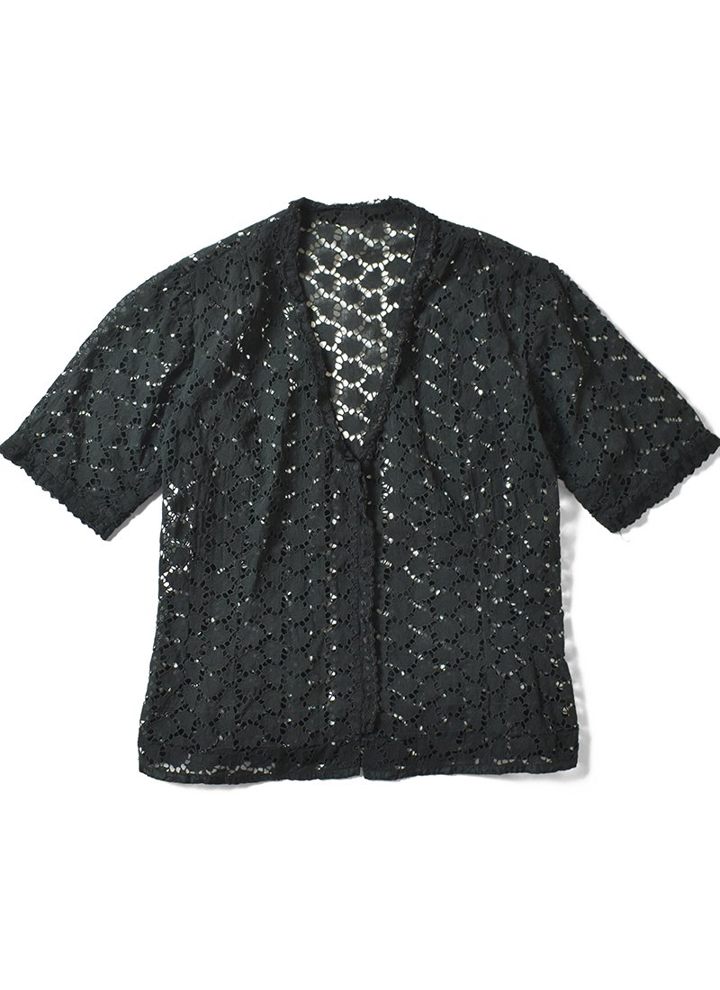 USED Black Lace Blouse BL-12