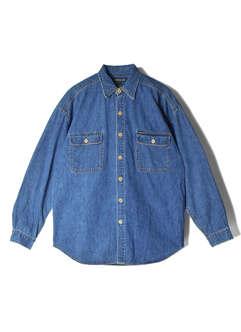 USED 2pockets Denim Shirt BA-8