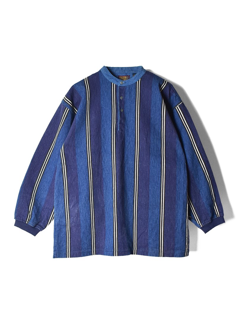 USED Stripe Denim Pullover Shirt BP-8
