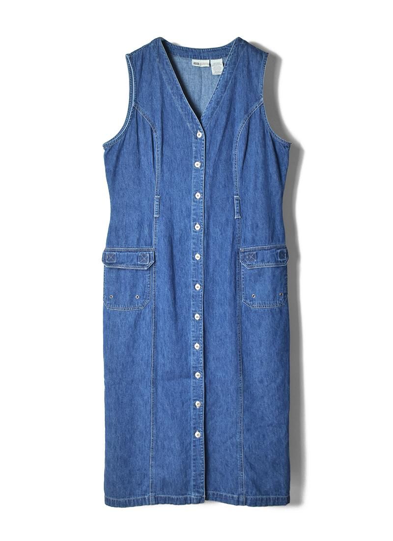 USED Denim Work Long Dress BT-18
