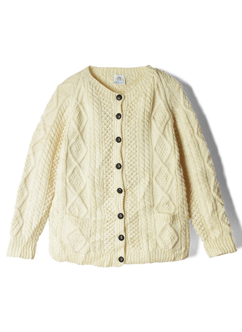 USED Cable Knit Cardigan BT-28