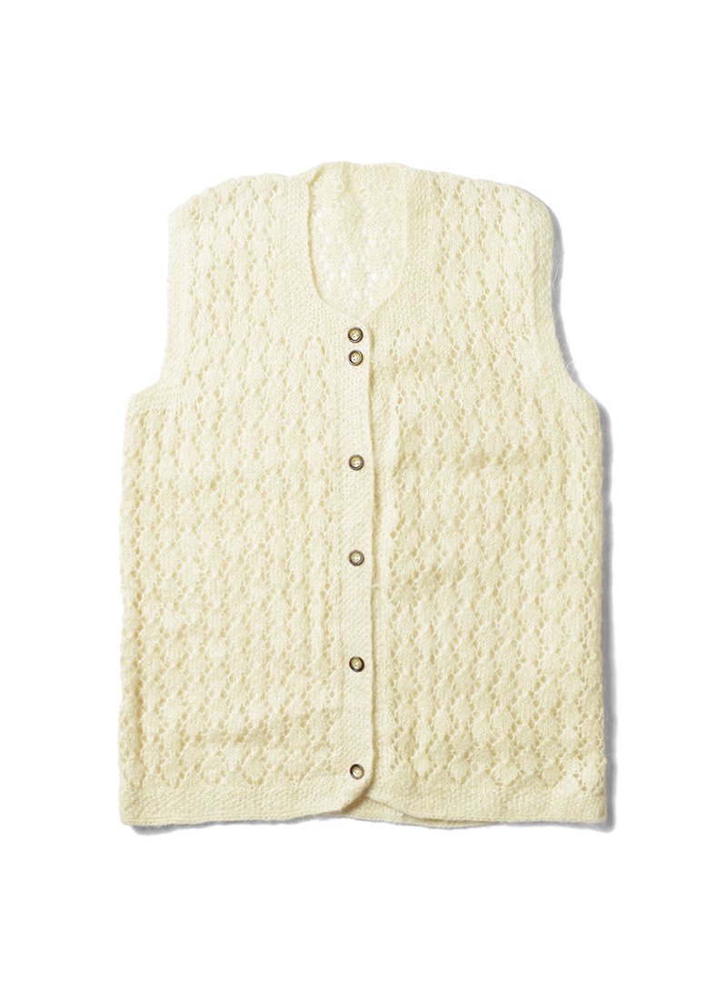 USED Mohair Knit Vest BU-17