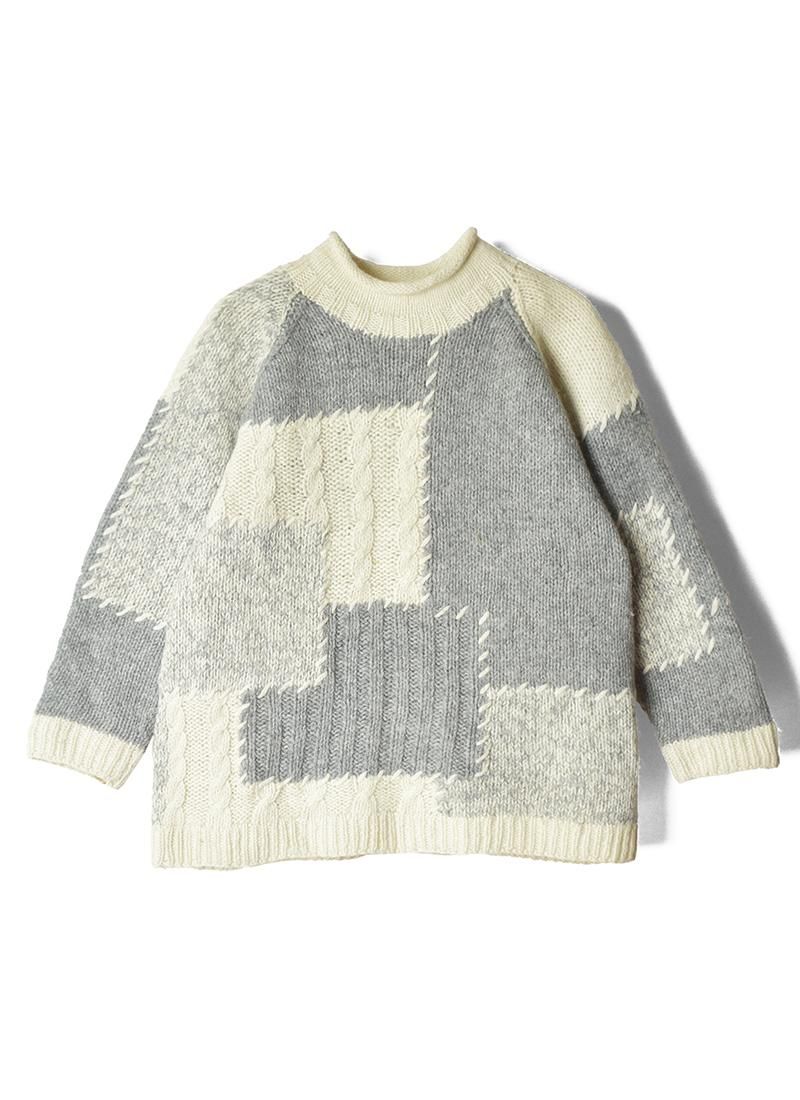 USED Patchwork Design Knit BW-15