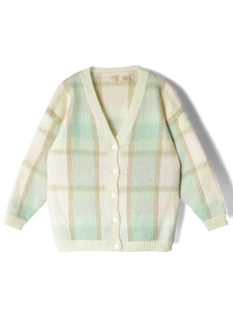 USED Mohair Knit Cardigan BX-4
