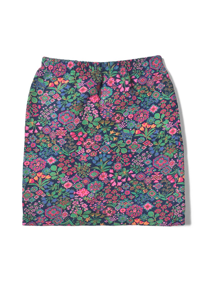 USED Floral Print Mini Skirt BZ-16