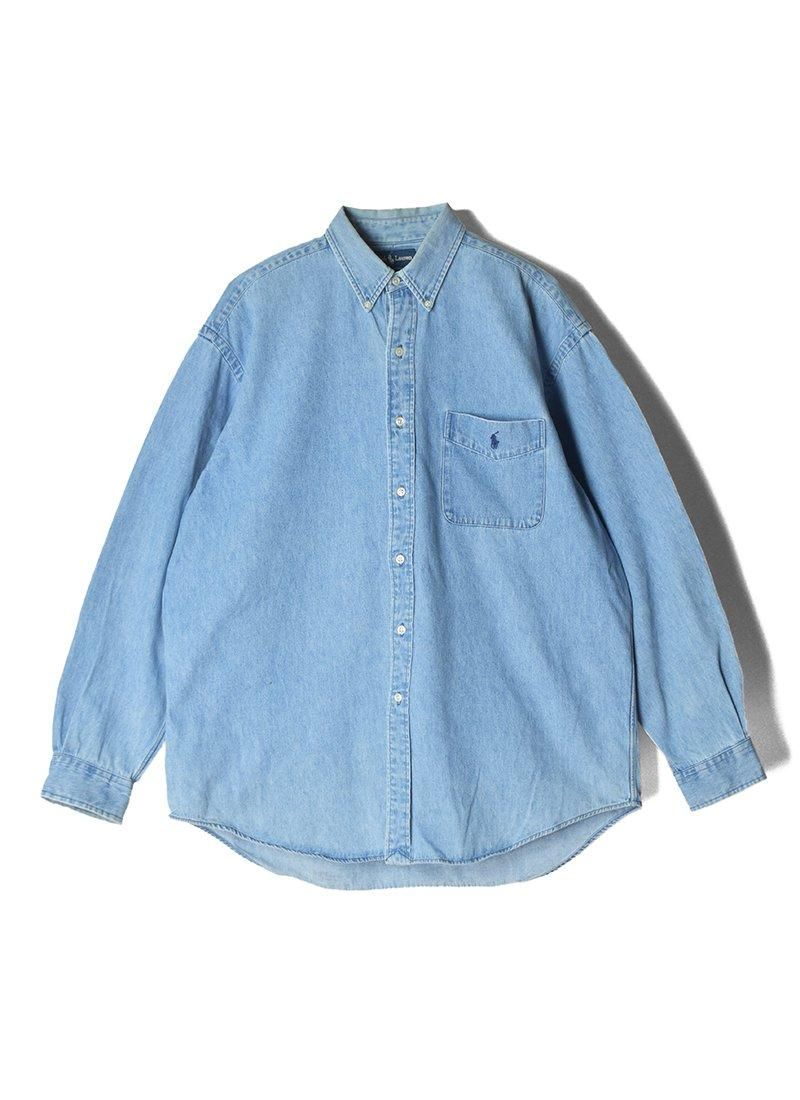 USED RALPH LAUREN Denim B.D.Shirt CE-10