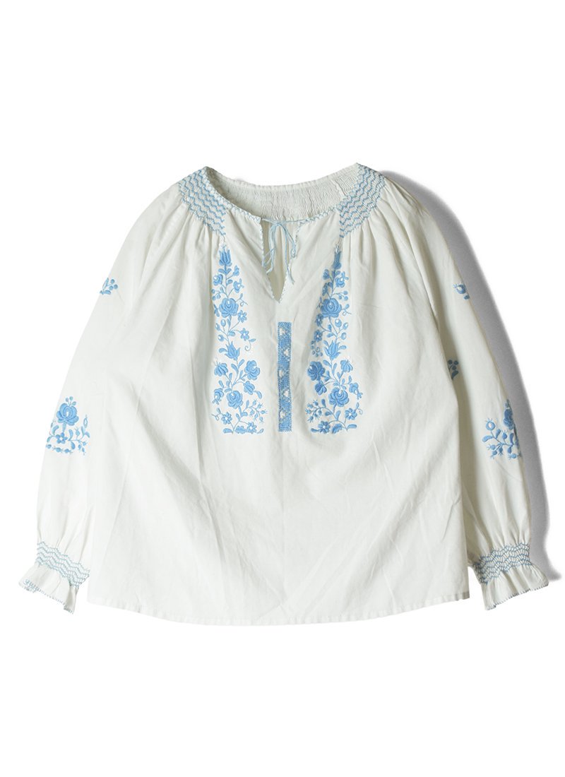 USED Floral Embroidery Blouse CC-14