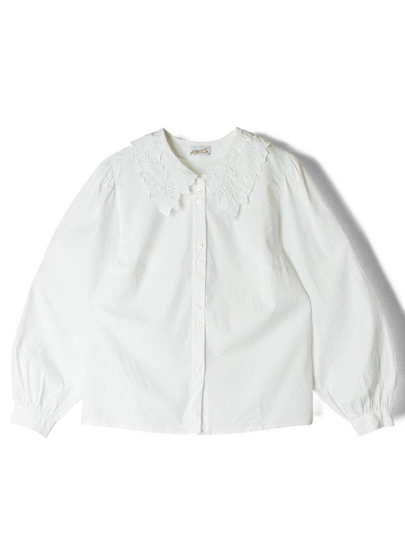 USED Cotton Frilly Blouse CK-11