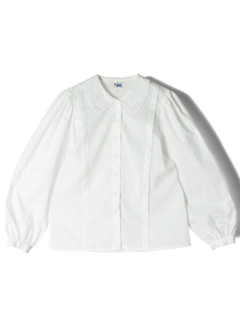 USED Cotton Frilly Blouse CC-11