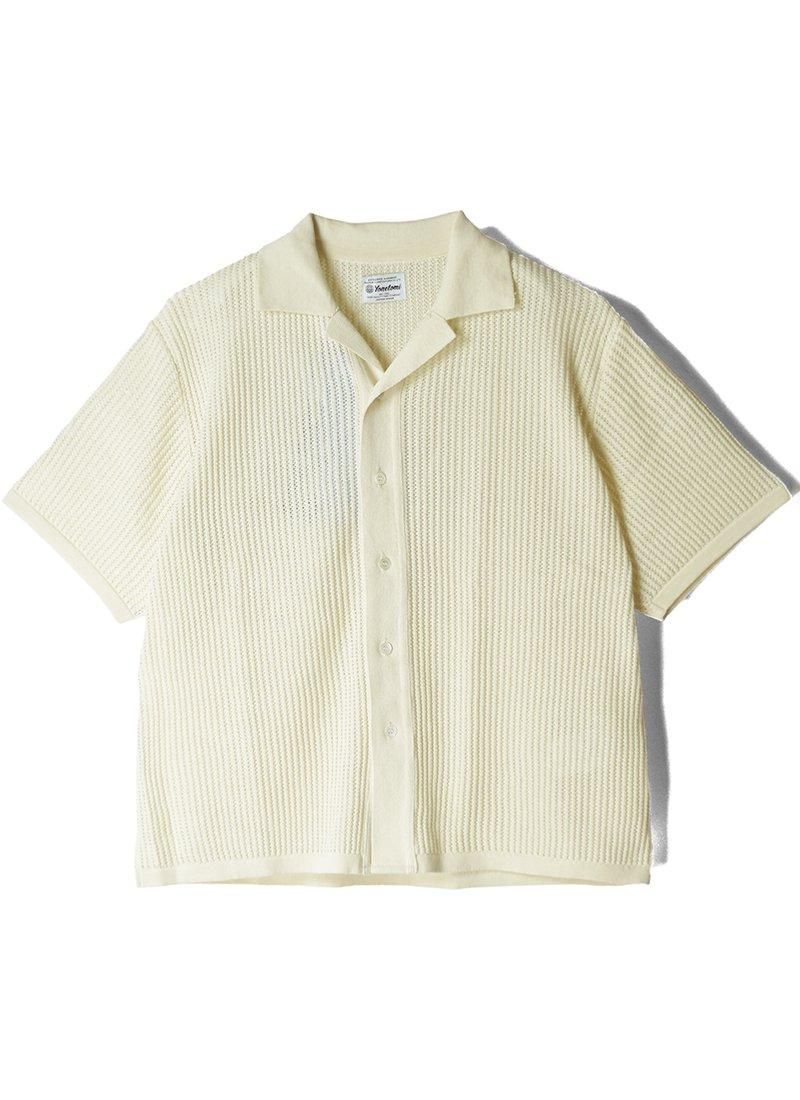 YONETOMI Cotton Sukashi Knit Shirt