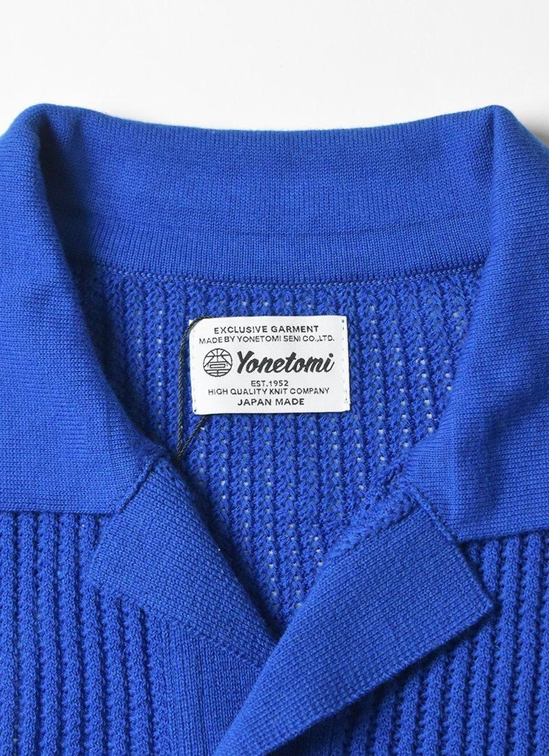トップス yonetomi 25ss COTTON SUKASHI KNIT SHIRT トップス yonetomi 25ss COTTON SUKASHI KNIT SHIRT COTTON
