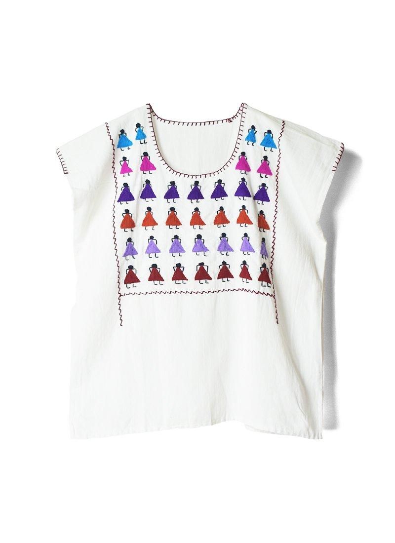 USED People Embroidery Blouse CM-9