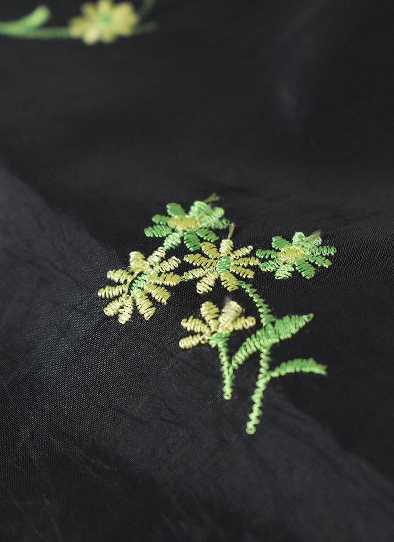 MEYAME Flower Embroidery Pants