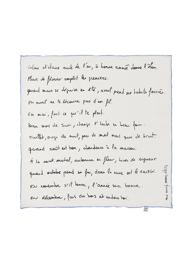 Mii Collection Screen Printed Square Scarf