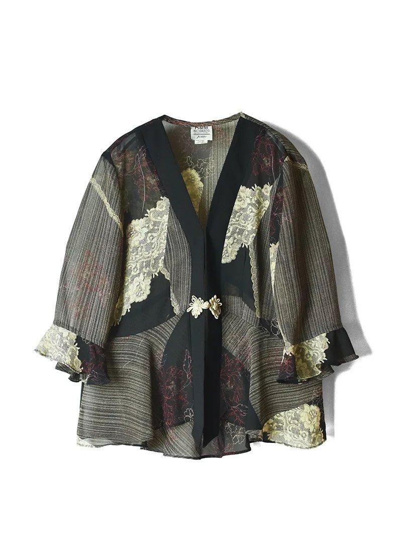 USED Patchwork Designed Blouse AF-16