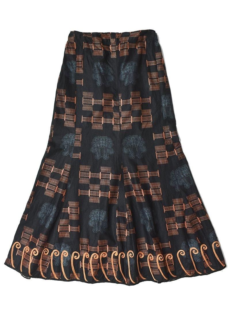 USED African Batik  Long Skirt BL-16
