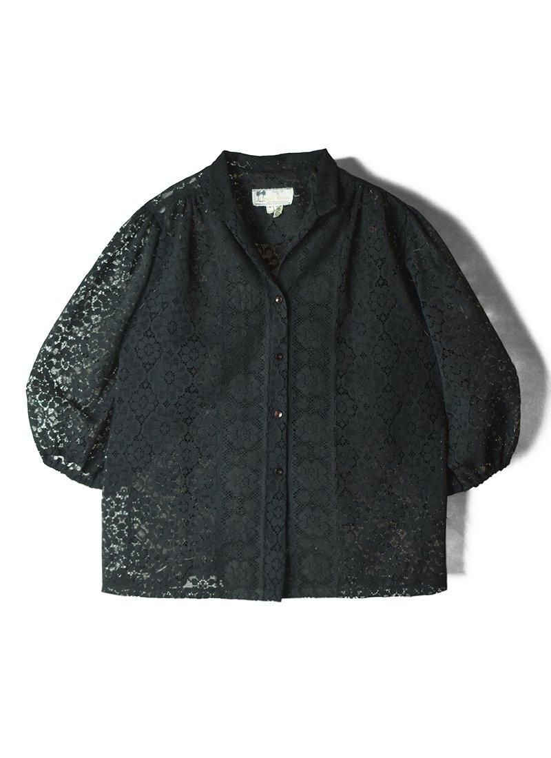 USED Sheer Floral Lace Blouse CR-11