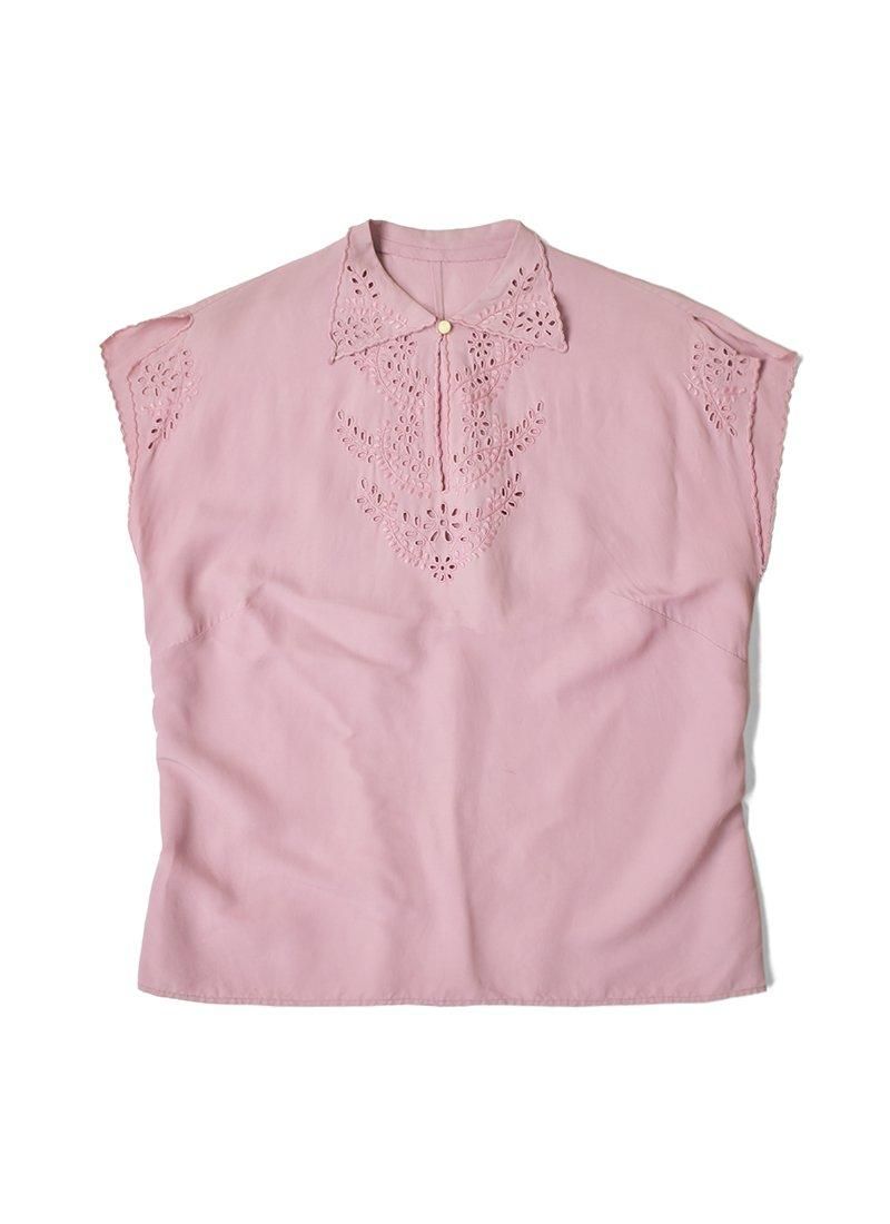 USED Lace Sleeveless Blouse CT-5